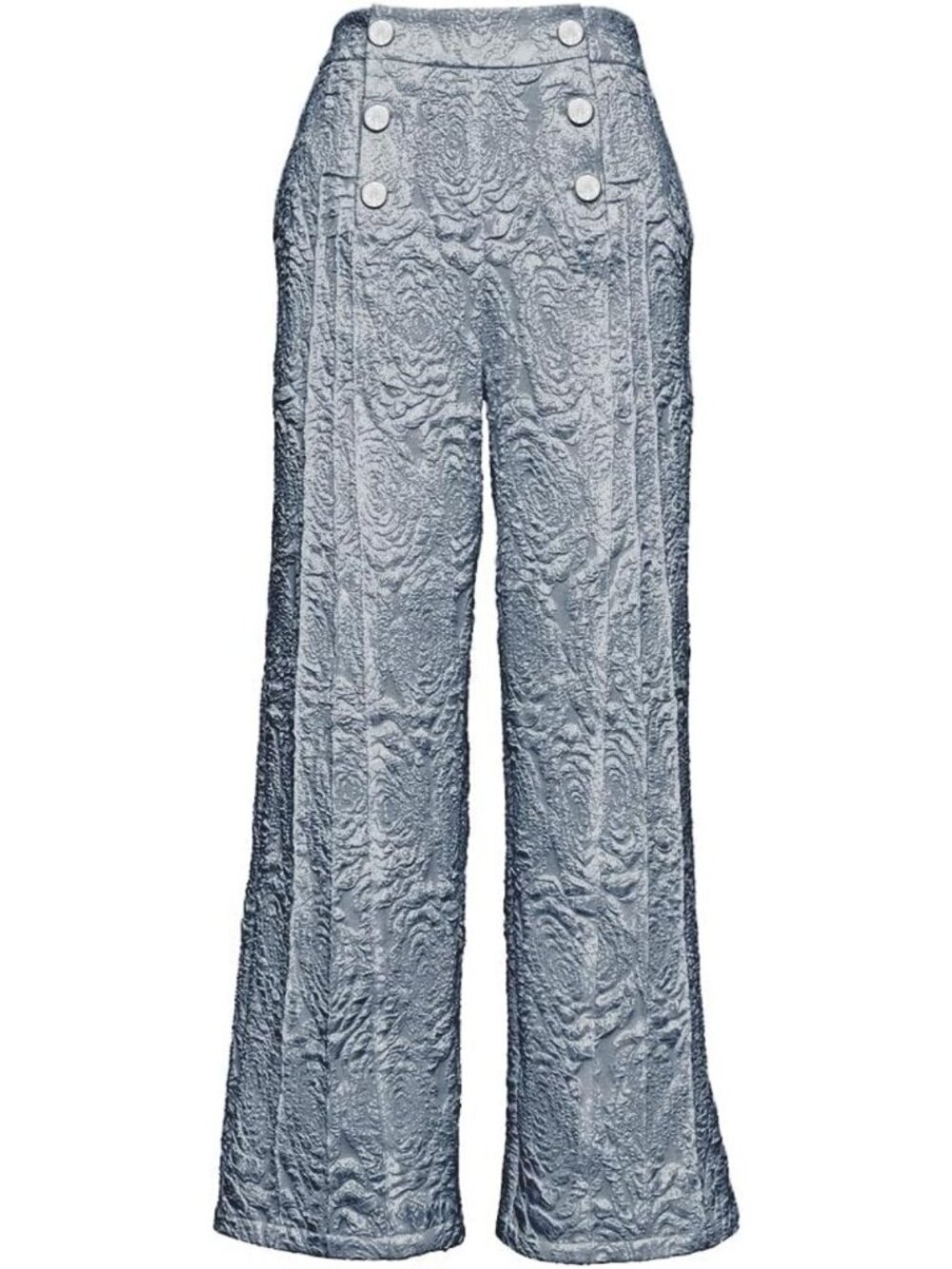 Chic Women's Embossed Jacquard Pleated Pants - Stylish, Comfortable, Trendy Fit